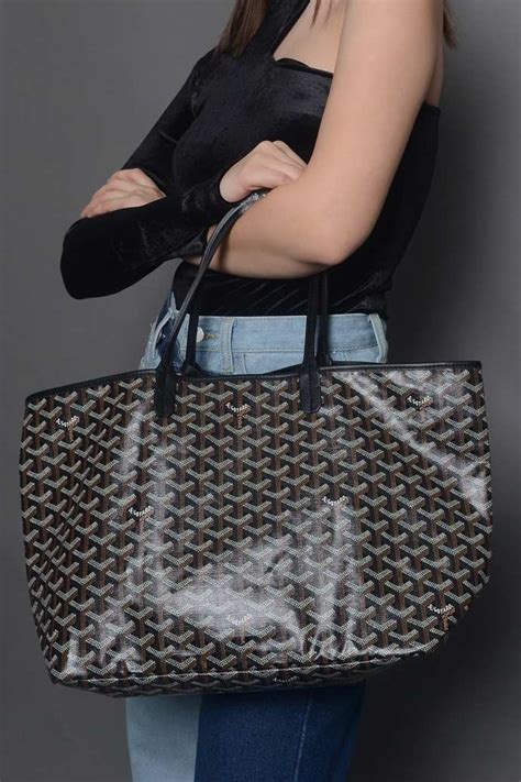 goyard st louis black pm|goyard st louis tote sizes.